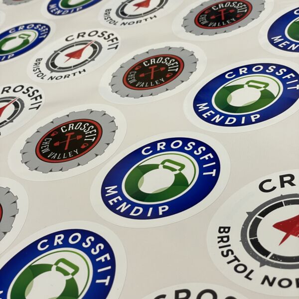 Gloss White Vinyl Stickers Thumbnail